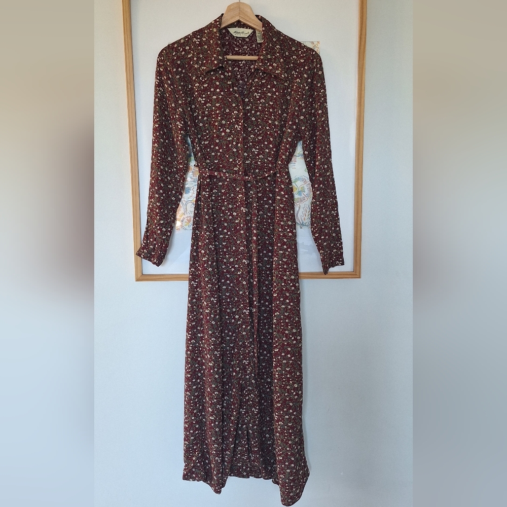 Vintage Eddie Bauer Floral Shirtdress